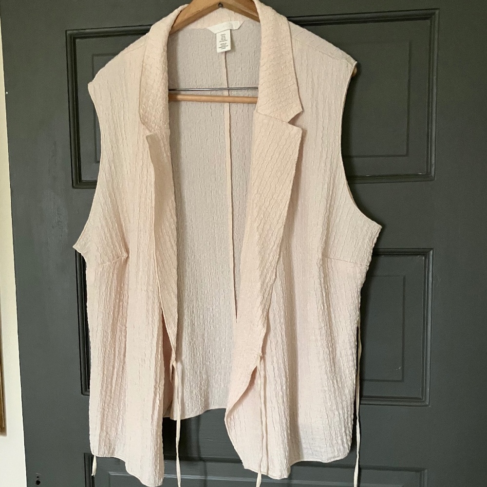 H&M V-Neck Tie-Waist Vest/Top Sz XL NWOT